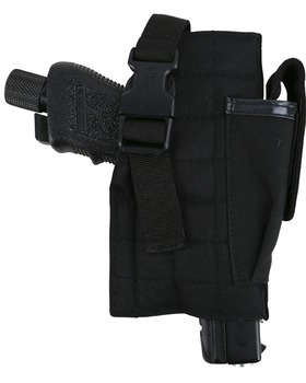 Molle Gun Holster With Mag Pouch- Black